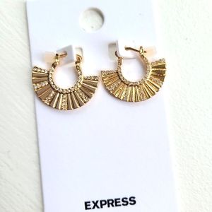 Express Gold hoop earrings